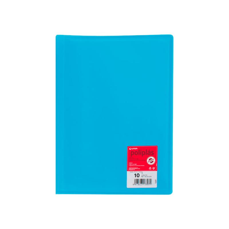 CARP. 10F POLIPLAS GRAFOPLAS A4 PP AZUL 01311230