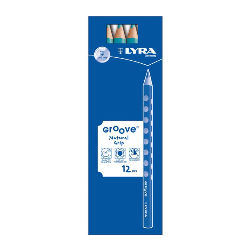 C.12 LAPICES LYRA GROOVE 3810054 AZ. TURQ.