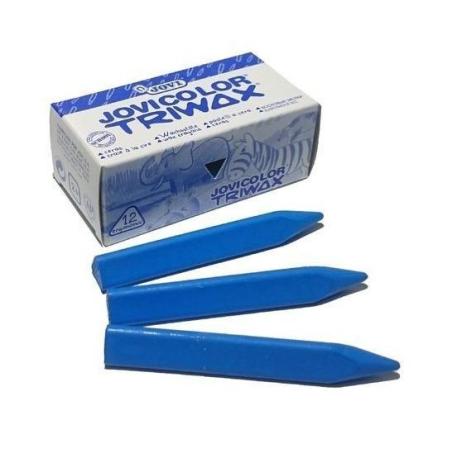 ESTUCHE 12 CERAS JOVICOLOR TRIWAX 97305 AZ. CLARO