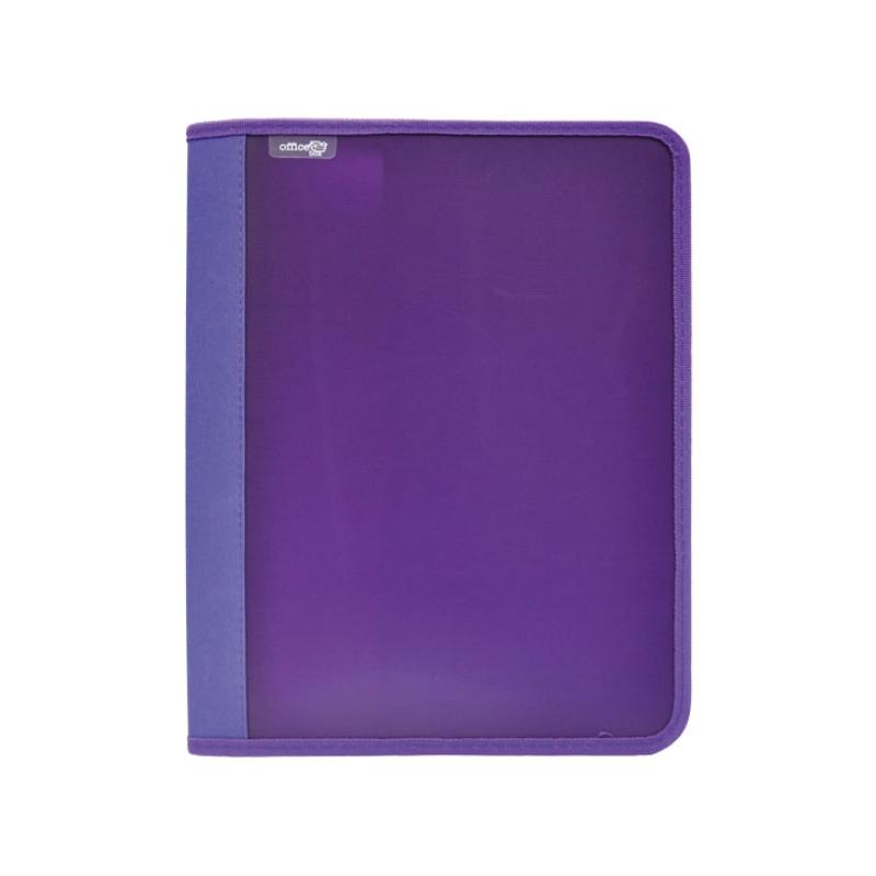 CARP. 4AN ZIPPER+BOLSI. SUPRA OFFICE BOX A4 MORADO