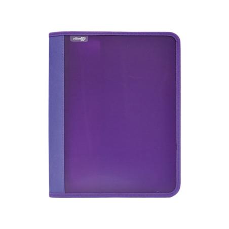 CARP. 4AN ZIPPER+BOLSI. SUPRA OFFICE BOX A4 MORADO