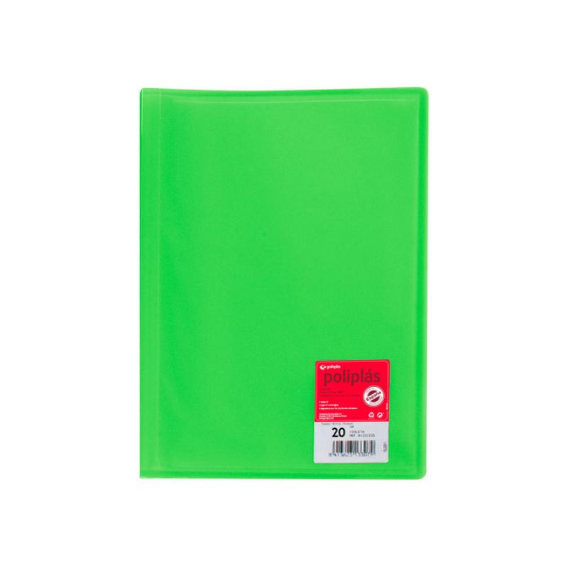 CARP. 20F POLIPLAS GRAFOPLAS A4 PP VERDE 01321221
