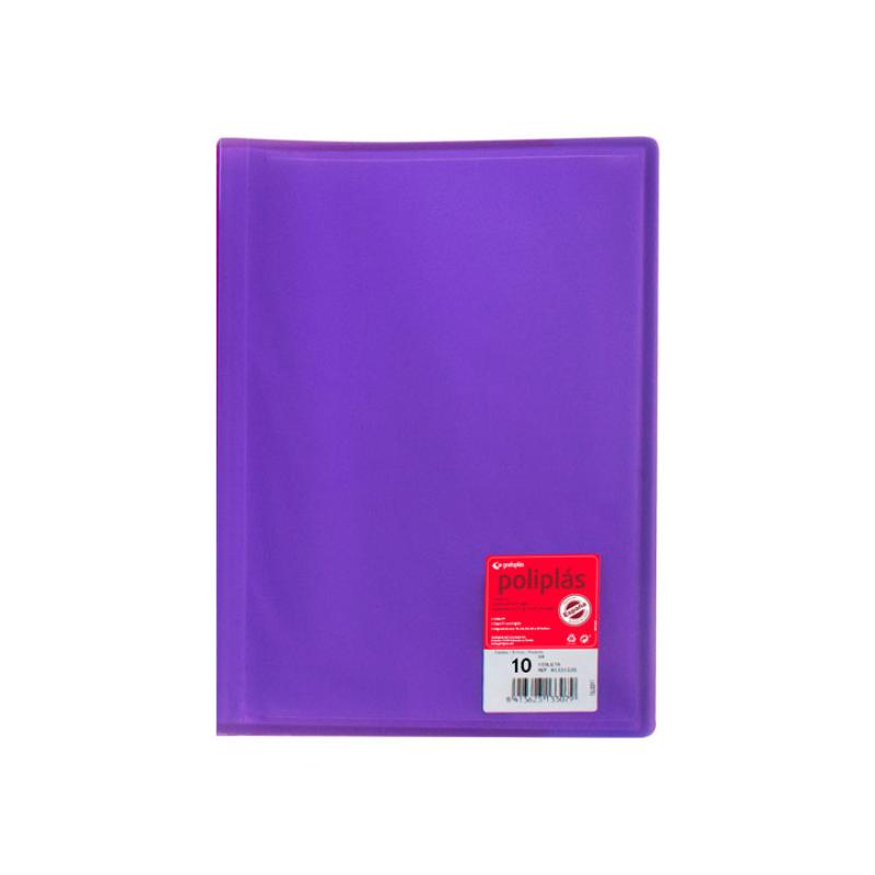 CARP. 10F POLIPLAS GRAFOPLAS A4 PP VIOLET 01311235