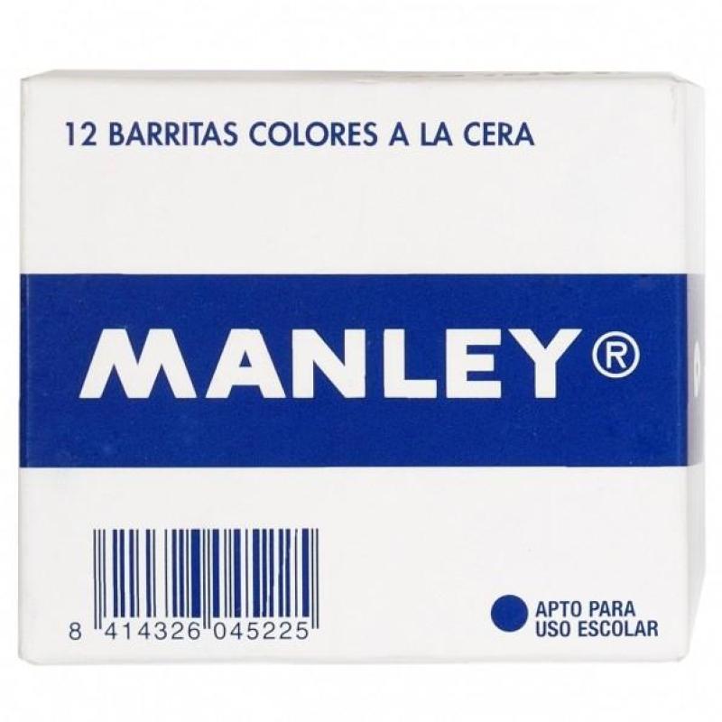 ESTUCHE 12 CERAS MANLEY MNC04690 OCRE