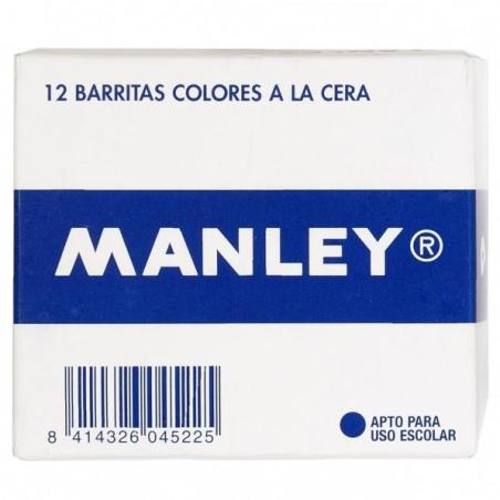 ESTUCHE 12 CERAS MANLEY MNC04690 OCRE