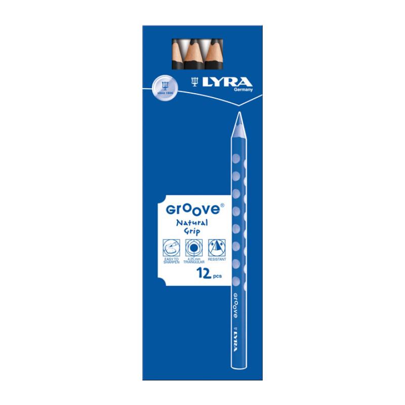 C.12 LAPICES LYRA GROOVE 3810099 NEGRO