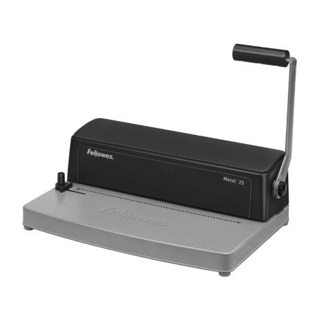 Metal 25 Click binding machine 450 hojas Negro, Gris