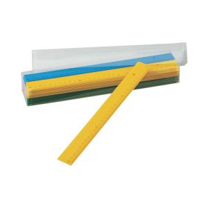 REGLA PLANA FAIBO COLORES OPACOS SURTIDOS 30CM
