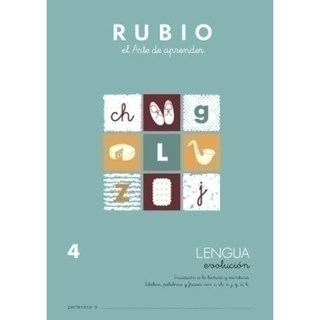 CUADERNO RUBIO A4 LENGUA EVOLUCION 4 - Pack de 10 unidades