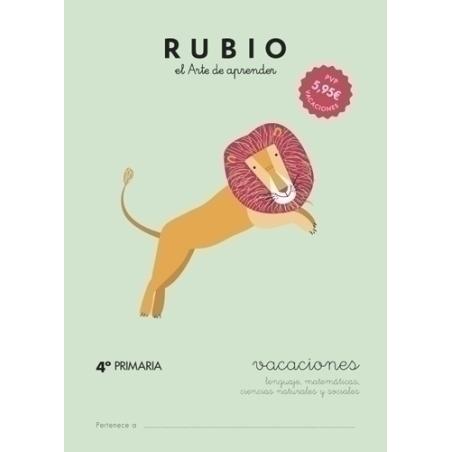 CUADERNO RUBIO A4 VACACIONES 4º PRIMARIA - Pack de 5 unidades