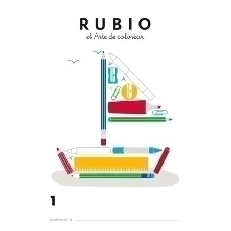 CUADERNO RUBIO A4 de COLOREAR 1 - Pack de 10 unidades