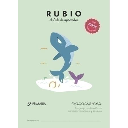 CUADERNO RUBIO A4 VACACIONES 5º PRIMARIA - Pack de 5 unidades