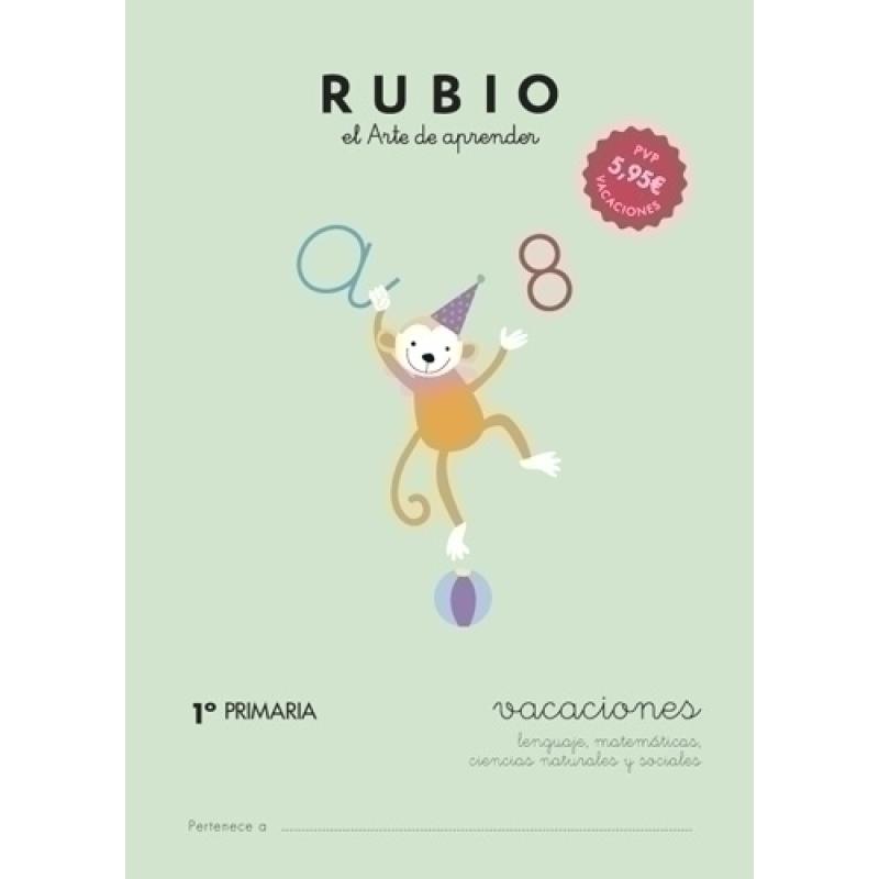 CUADERNO RUBIO A4 VACACIONES 1º PRIMARIA - Pack de 5 unidades
