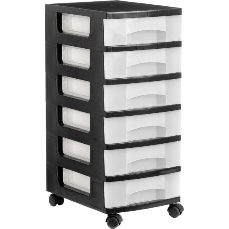 1106R CS TL cajonera para oficina Negro Plástico