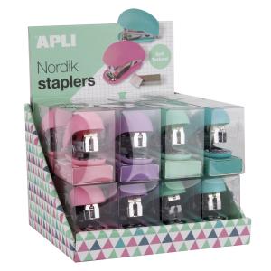 17618 grapadora Azul, Verde, Mauve, Rosa