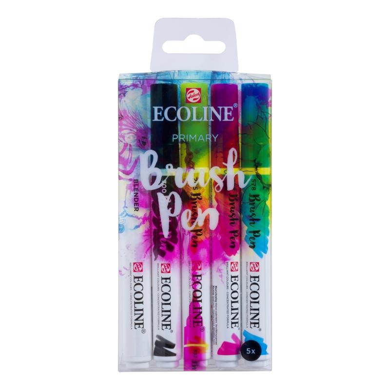 Ecoline marcador 5 pieza(s) Negro, Azul, Magenta, Amarillo