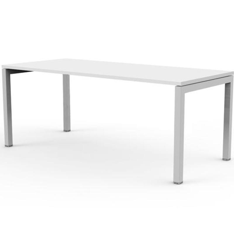 ARTEXPORT MESA ESCRITORIO VENERE 140 CON 4 PATAS DE METAL 40X40MM TABLERO 22MM BLANCO