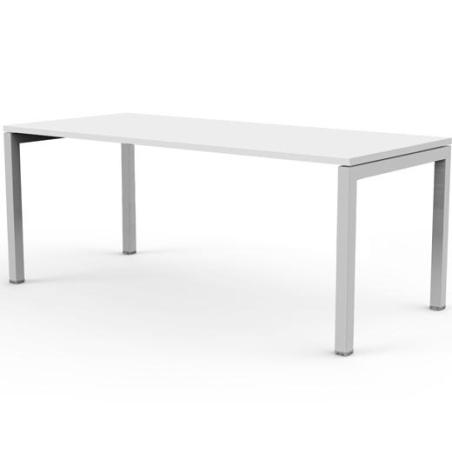 ARTEXPORT MESA ESCRITORIO VENERE 140 CON 4 PATAS DE METAL 40X40MM TABLERO 22MM BLANCO
