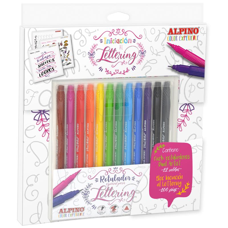 AR001052 rotulador Fino/Extragrueso Negro, Azul, Marrón, Verde, Gris, Azul claro, Verde claro, Naranja, Rosa, Rojo, Violeta, Ama