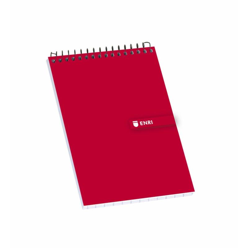 100302797 cuaderno y block 80 hojas Rojo