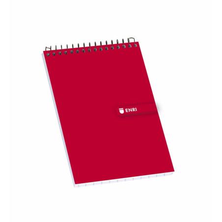 100302797 cuaderno y block 80 hojas Rojo