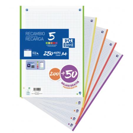 400150903 papel de cuaderno 210 x 297 mm (A4) 250 hojas