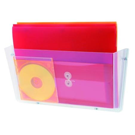 DEFLECTO PORTADOCUMENTOS MURAL CON 1 COMPARTIMENTO DIN A4 HORIZONTAL 80X365X180 MM