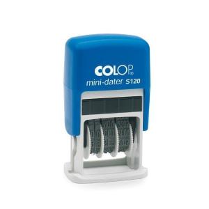 COLOP SELLO S 120 4MM CATALAN AZUL/NEGRA