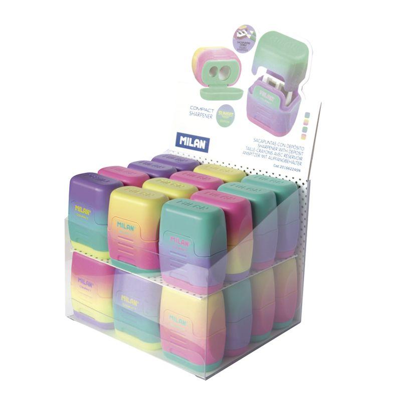 20166224SN sacapuntas Sacapuntas manual Verde, Rosa, Violeta, Amarillo