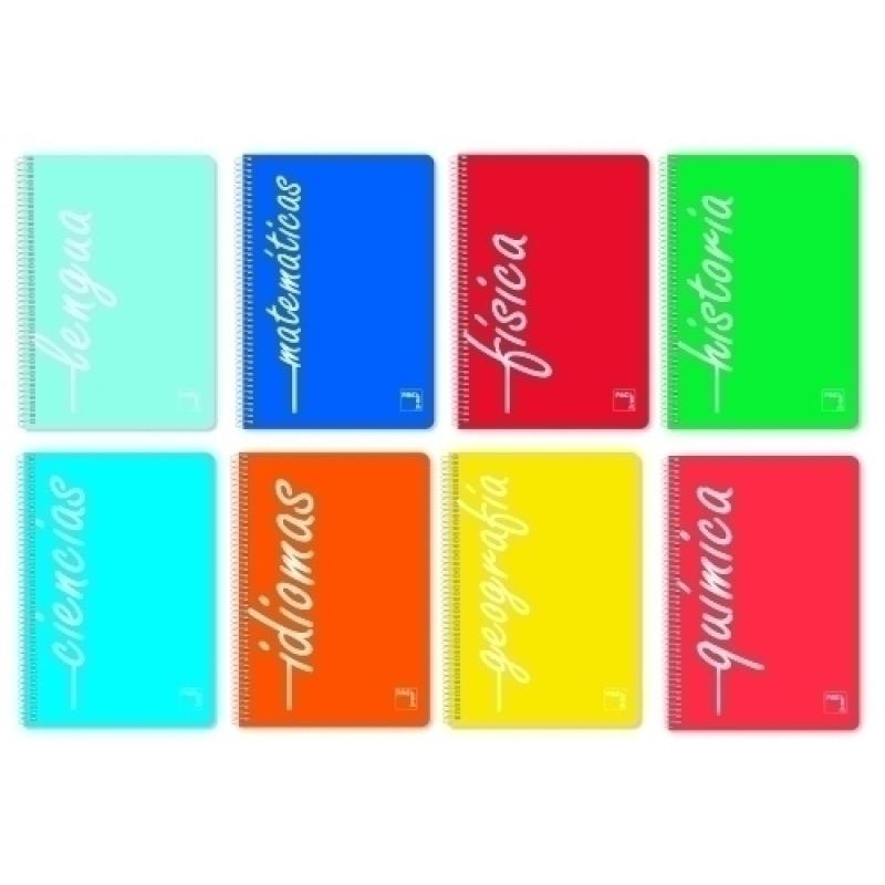 BLOCK PACSA ASIGNAT. Fº 80h HZT. SURTIDO - Pack de 8 unidades