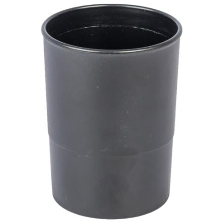 PORTA LAPICES PLASTICO REDONDO NEGRO