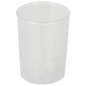 PORTA LAPICES PLASTICO REDONDO CRISTAL