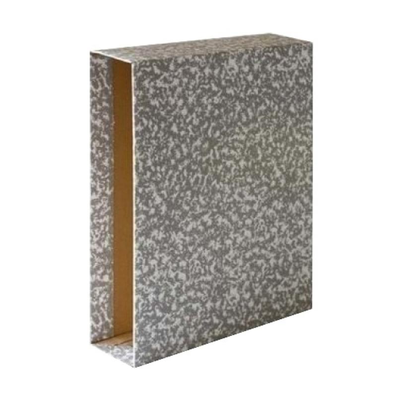 GRAFOPLÁS CAJETÍN PARA ARCHIVADOR CLASSIC 65MM FOLIO CARTÓN FORRADO PAPEL JASPEADO