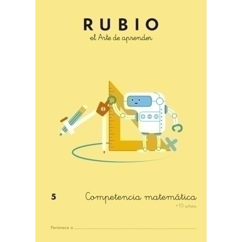 CUADERNO RUBIO A4 COMP.MATEMATICAS 5 - Pack de 5 unidades