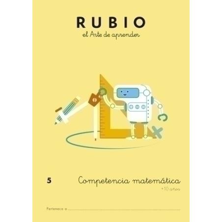 CUADERNO RUBIO A4 COMP.MATEMATICAS 5 - Pack de 5 unidades