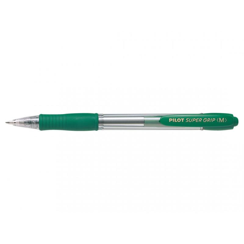 Super Grip Medium Verde Clip-on retractable ballpoint pen Medio 2030004 12 pieza(s)