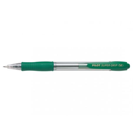 Super Grip Medium Verde Clip-on retractable ballpoint pen Medio 2030004 12 pieza(s)