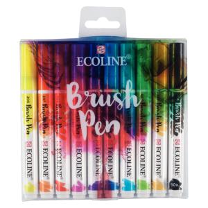 Ecoline marcador 10 pieza(s) Negro, Azul, Verde, Magenta, Naranja, Violeta, Amarillo