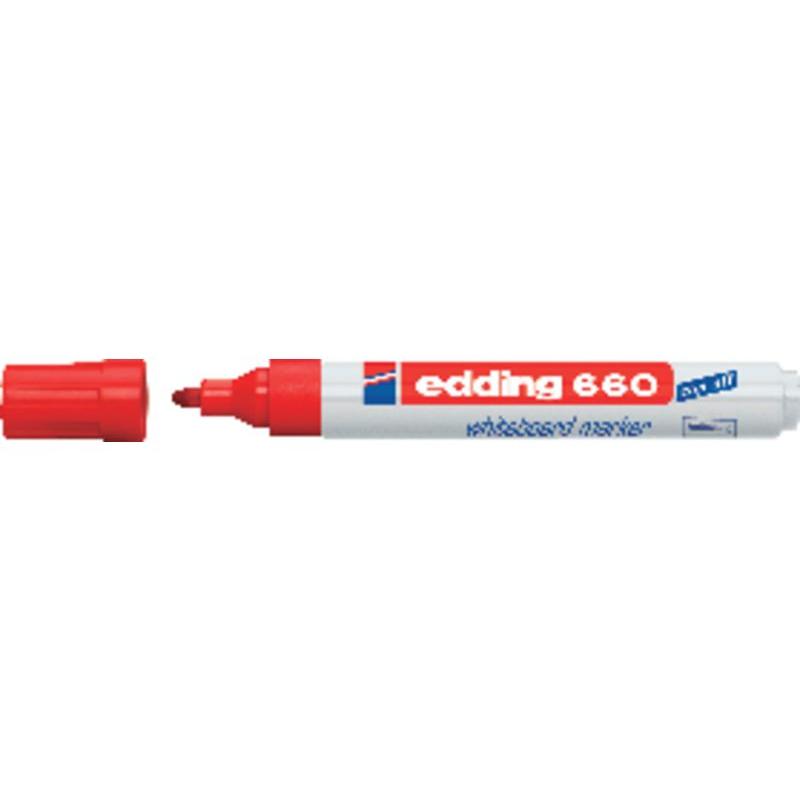 Pack 10 Unid. EDD MARC PIZARRA BLANCA 660 ROJO 660-02