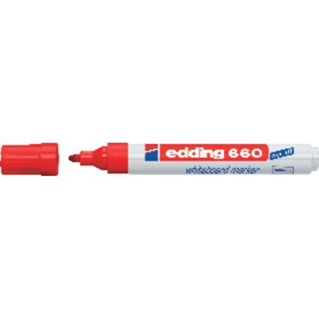 Pack 10 Unid. EDD MARC PIZARRA BLANCA 660 ROJO 660-02