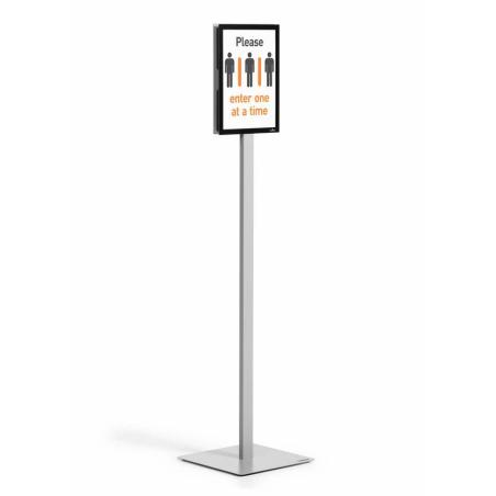 INFO STAND BASIC A4 1 ST 501257 (501257) Stand de información Metal, Plástico Gris
