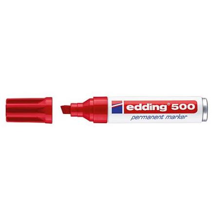 4-500 002 marcador permanente Punta de cincel Rojo 1 pieza(s)