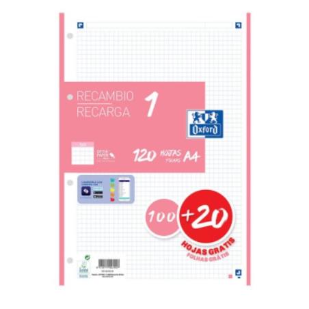 400158161 papel de cuaderno 210 x 297 mm (A4) 120 hojas