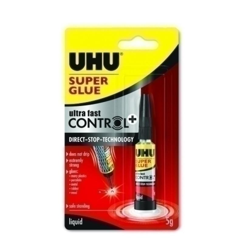 PEGAMENTO UNIV. UHU CONTROL PLUS 5G - Pack de 12 unidades