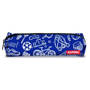 UA000163 caja de lápices Estuche suave Azul, Blanco