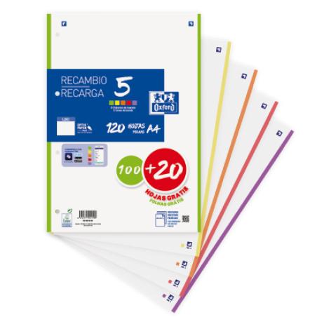 400158168 papel de cuaderno 210 x 297 mm (A4) 120 hojas