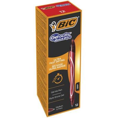 Gel-ocity Quick Dry Rojo Bolígrafo de punta retráctil con pulsador Medio 1 pieza(s) 949874