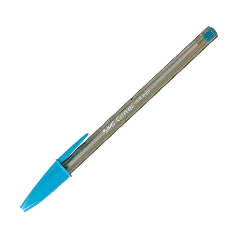 Pack 20 Unid. BOLIGRAFO CRISTAL FUN BIC COLOR TURQUESA PUNTA 1.66MM 929074