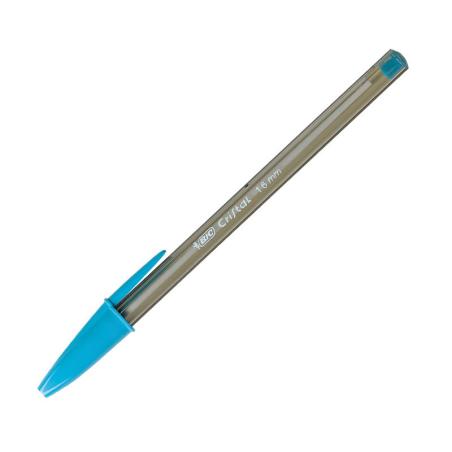Pack 20 Unid. BOLIGRAFO CRISTAL FUN BIC COLOR TURQUESA PUNTA 1.66MM 929074