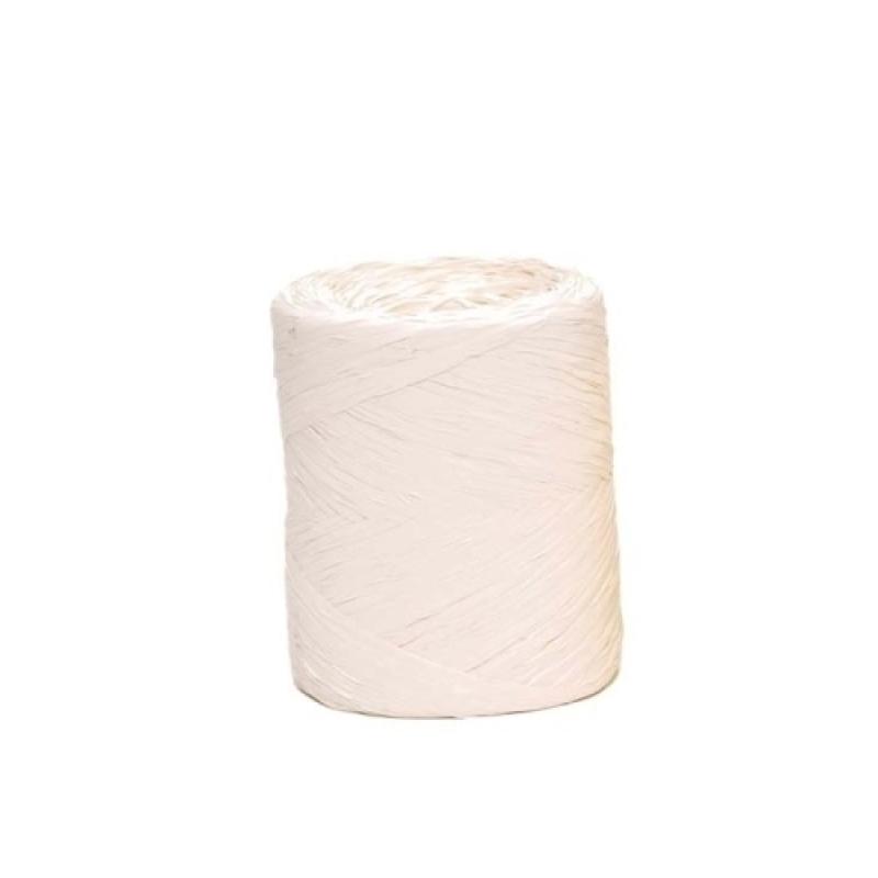 CINTA REGALO RAFIA R.200 m.4 mm BLANCO